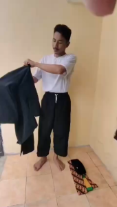 Baju Pangsi Dewasa Baju Pangsi Dan Sabuk Setelan Betawi