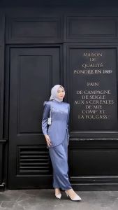Oneset Felicya Baju Kurung Melayu Dress Pesta Setelan Wanita Baju Kondangan Kekinian Full Payet 2024