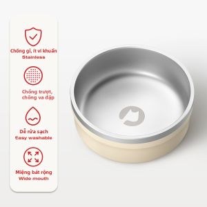 petstar | Bát Thức Ăn Cho Thú Cưng Không Trượt Inox
