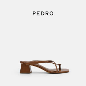 Pedro | Dép Da Cừu Đầu Vuông Có Khóa Kim Loại