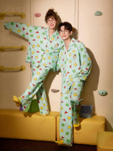 GONGDIE | Soft Long Sleeve Cartoon Cotton Pajama Set