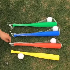 MAINAN TONGKAT BASEBAL PLASTIK ANAK 1SET SAMA BOLA BAHAN TEBAL PERMUKAAN LICIN AMAN