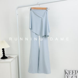 High Waist Yoga Pants Womens Thin Summer High Waist Drapey Micro Flared Pants Moisture Wicking Butt Lifting Fitness Trousers