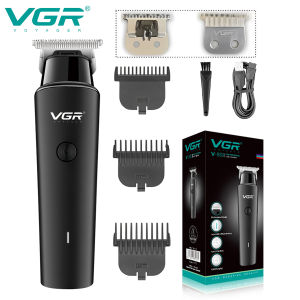 VGR Hair Clipper Rechargeable Hair Trimmer Electric Beard Shaver Wireless Barber Haircut 0mm Cutting Blade Clipper for Men V-933