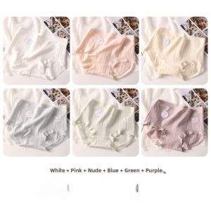 miiow | Pure Cotton Triangle Panties Womens Baby Full Pants Antibacterial Seamless Breathable Young Girls New 2024 Briefs Shorts