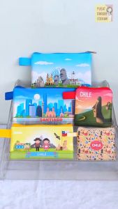 Chili Dompet Landmark Souvenir Suvenir Oleh Oleh Chile Mini Wallet Negara Dompet Panjang Pouch Mouse Pad