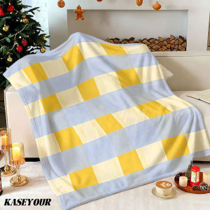 Beast Kingdom | Watercolor Ribbons Winter Summer Flannel Blanket Throw Fleece Soft Fuzzy Plush Cozy Fleece Blankets for Sofa Ideal Gifts
