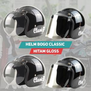 Helm Bogo Garis Classic Pria Wanita Dewasa SNI