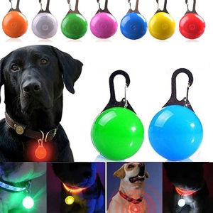 LED Glowing Pendant Flashlight Dog Cat Collar Pet Leads Glow Accessories Bright Necklace Luminous Collar Night Safety Decor