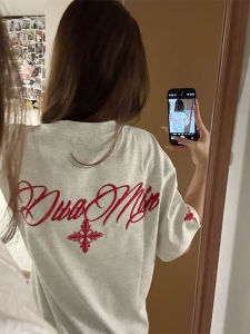 Christian Cross Embroidery Cotton T-Shirt