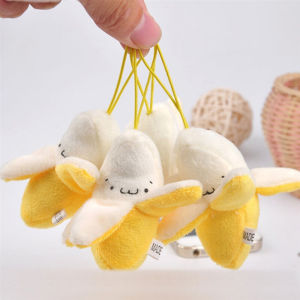 1-10pcs Super cute Banana Plush Stuffed Toys Dolls Little Yellow Banana Plush Cellphone Pendant Christmas Wedding Birthday Gift