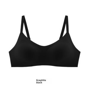 Aimu Group Hu Xi Vest Style No Size No Trace No Steel Ring Plaid Natural-looking Thin Bra Intimates Women