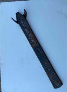 เหล็กแหนบปลายบาง หน้ากว้าง 6 ซม. ยาว 58 ซม. หนา 15 มิล