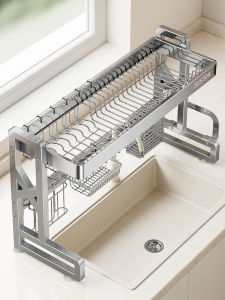 Micoe | Kitchen 304 Stainless Steel Sink Dish Drainer Multifunctional Shelf