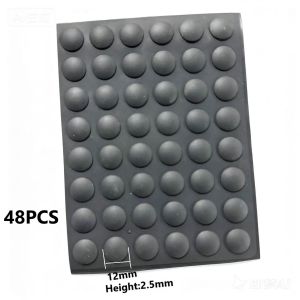 1 PC Silicone Cushion Mat Self-Adhesive Pad Black/Clear Rubber Feet Durable Bumper Pad for Cabinet Doors Kitchen