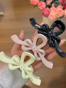 Jepitan Rambut Model Coquette Ribbon Hair Clip Jedai Rambut Wanita Korea Aesthetic Jedai Salon
