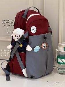 กระเป๋าเป้สะพายหลังเดินทางแบบลำลองสำหรับผู้หญิง ความจุขนาดใหญ่ กระเป๋าใส่หนังสือสำหรับนักเรียนมัธยมปลายและมัธยมต้น กระเป๋าสะพายไหล่แบบสองข้าง