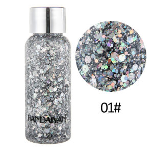 Multipurpose High Gloss Body Glitter Nail & Hair Gel Art Waterproof Sparkling Face Makeup Decoration for Party Festival Sequins