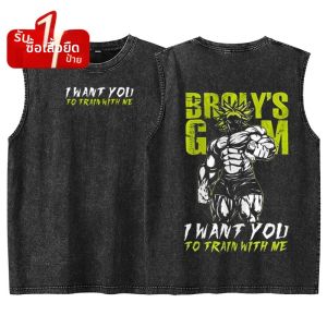 Dragon Ball Broly Tank Tops Man เสื้อแขนกุดฤดูร้อนอะนิเมะเสื้อผ้า Vintage ล้างขนาดใหญ่ Harajuku เสื้อกั๊ก Y2k เสื้อผ้า