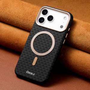 For Magsafe Magnetic Luxury Solid Color Triangle Pattern Phone Case for iPhone 17 Pro Max 15 13 14 16 Pro Max Bumper