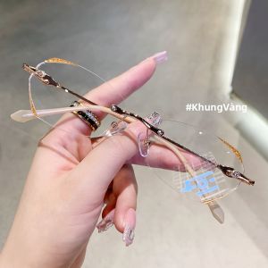 RUIYABO | Kính Cận Thời Trang Siêu Nhẹ Không Viền Chống Ánh Sáng Xanh Cho Phụ Nữ