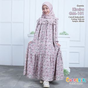 Baju Muslim Anak Perempuan Remaja Gamis Kimira Baby Doll Anak Cutetrik