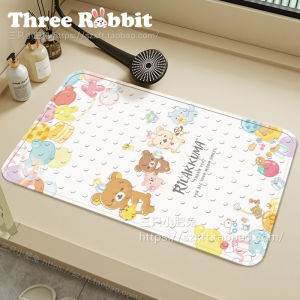 Non-Slip Bathroom Mat Shower Room Bathing Area Anti-Fall Home Use Foot Pad Toilet Waterproof Pad Cartoon Style Household Scene