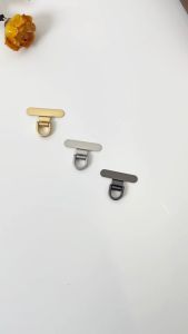 LEEU Stainless Steel Mini Size Ultra Thin Replacement Patch Clip Keychain Mobile Phone Lanyard Clip Holder
