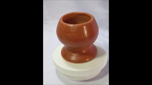 บาตรพระ ดินเผา ที่ใส่ของ เหรียญ สิ่งมงคล วางหิ้งพระ ขนาด 10 X10 cm.