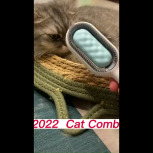 Aikenn หวีนวดสัตว์เลี้ยง หวีขน 3 in 1 หวีอาบน้ำ ทำความสะอาด+นวด หวีสุนัข พกทิชชู่เปียกสัตว์เลี้ยง หน้า หลัง ใช้ได้