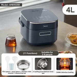 Midea | Titanium Coating-Free Multi-Function Double IH Heating Rice Cooker 4L