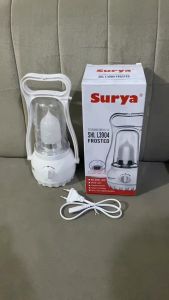 Surya Lampu Emergency Petromak SHL L3904 Frosted SMD 40 LED Baterai 2000MAH Dimmer Switch Rechargeable