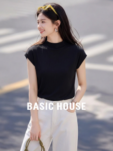 Basic House | Summer Silky Short-Sleeved T-Shirt