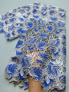 African Guipure Cord Lace Fabric Nigerian Water Soluble Lace Newest 2024 For Sewing Women Wedding Party Dresses 2.5yards TY3906