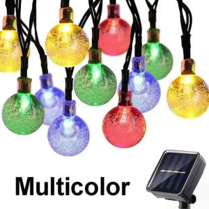 Solar String Lights Outdoor Crystal Fairy Light wedding birthday Garland 8 Modes Waterproof Patio Light for Garden Party Decor