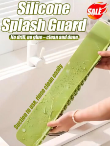 Kitchen Sink Splash Guard Silicone Baffle Anti Splashing Countertop Basin Barrier Flexible 挡水板