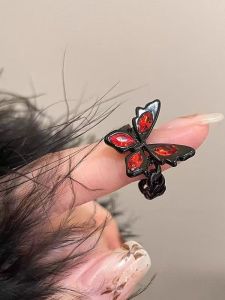 Dark Butterfly Open Ring for Women Sweet Cool Spicy Girl Style Punk Fashion Jewelry Accessories Unbranded Religious Symbol