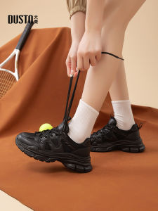 Giày Thể Thao Đế Dày DUSTO 2025 Giày Thể Thao Đế Thấp Màu Đen Giày Thể Thao Đế Cao Tăng Chiều Cao Cho Nữ Giày Thể Thao Thường Ngày