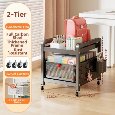 maitian | Portable Book Storage Shelving Multi-tiered With Wheels