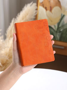 Portable A6 Mini Diary Notebook Pocket Size Thickened Soft Leather Daily Learning Self-Discipline Punching Time Management Planner Book