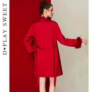 Luxurious Embellished Womens Bridal Robe