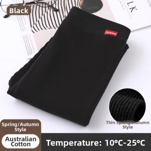 Thermal Insulated Warm Stripe Slim Leggings