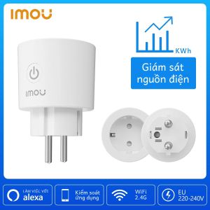 Ổ Cắm Thông Minh IMOU CE1 Phích Cắm EU Có Giám Sát Năng Lượng Điện Điều Khiển Từ Xa & Bằng Giọng Nói Tương Thích Với Alexa 220-240V