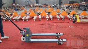 FOGO รถยกไฮโดรลิคมือโยก 2T/3T Hand Stacker / handpallet  รถเข็นยกของไฮโดรลิก รถลากพาเลท รถยกไฮดรอลิค รถยกรถขนย้ายแฮนลิปของทรงเ