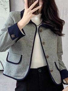 Elegant Stylish Blendable Tweed Jacket Female