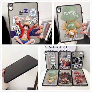 For Samsung Galaxy Tab A7 A8 A9 A9+ S6 Lite S7 S8 S9 S7+ S8+ S9+ S7FE S9FE+ Plus 5G 8.0" 8.7" 10.4" 11.0" 12.4" SM-T220 X110 P620 X200 X218 X510 Kids Tablet Pirate King Mario Matte Back Ultra Thin Heavy Duty Shockproof Clear Cover