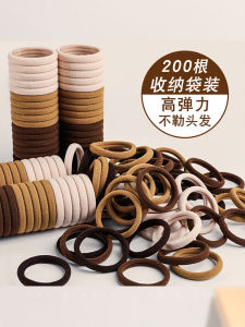 ริบบิ้นยางยืดสีกาแฟสำหรับผู้หญิง ริบบิ้นยางยืดทรงหางม้าสูง ทนทาน ดีไซน์เก๋ไก๋ เครื่องประดับผมสไตล์เกาหลี