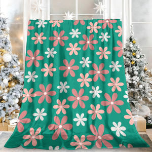Beast Kingdom | Cream Roses Print Extra Soft Comfortable Microfiber Camping Blanket Great for Holiday Season Indoor Outdoor Decoration