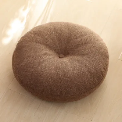 ZHEYIRUIPIN | Thickened Detachable Large Round Linen Cushion