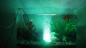 KWODE Lampu LED RGB Akuarium Gelembung Submersible Tank Light Bubble / Lampu Gelembung Udara Tangki Ikan Tirai Udara Disk Batu Gelembung dengan 6 Warna Berubah / Lampu LED Dapat Digunakan Dalam Air Colokan - KD-12